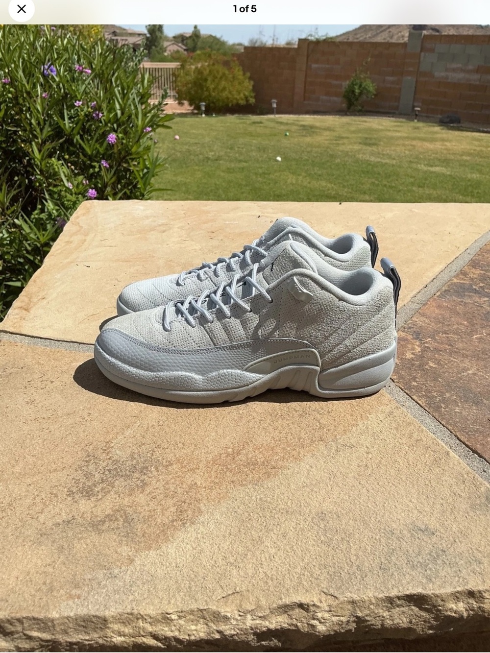 Air Jordan 12 Retro Low BG Grey Youth Shoes (308305 002) - Size 4.5 youth
